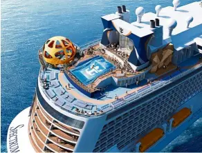  ??  ?? The new Spectrum of the Seas.