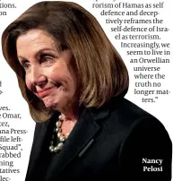  ??  ?? Nancy Pelosi