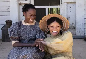  ?? ?? Phylicia Pearl as a young Celie and Halle Bailey as young Nettie Warner Bros