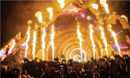  ?? ?? Travis Scott performs at the Astroworld music festival in Houston on 5 November. Photograph: Amy Harris/Invision/AP