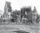  ?? Picture: PA. ?? Ruined buildings in Ypres, Belgium.