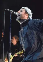  ?? CHRIS PIZZELLO/INVISION/AP ?? British singer Liam Gallagher performs at the Greek Theatre in Los Angeles.