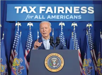  ?? ?? Biden habla en un evento de campaña