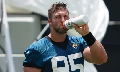  ??  ?? Tim Tebow was unable to establish himself as a tight end with the Jacksonvil­le Jaguars. Photograph: Jasen Vinlove/USA Today Sports