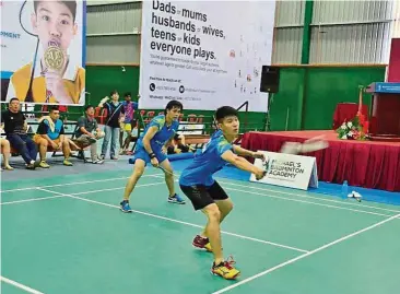  ??  ?? A highly anticipate­d event, the MBA school holiday Badminton Camp attracts both serious trainers and fun- seekers alike.