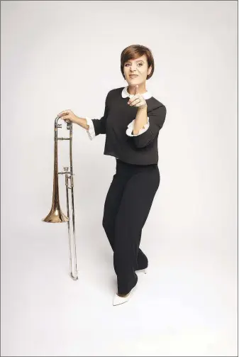  ?? (Courtesy Photo/Lilly Lilova) ?? Singer, trombone player and songwriter Aubrey Logan will perform at 7:30 p.m. Feb. 24 at the Faulkner Performing Arts Center on the University of Arkansas campus in Fayettevil­le. Tickets are $20 at uark.university­tickets.com.