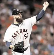  ?? Karen Warren / Houston Chronicle ?? Astros starting pitcher Dallas Keuchel led the American League in victories and innings pitched.