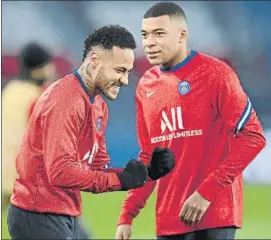  ?? FOTO: GYI ?? Neymar y Mbappé