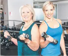  ?? Picture: Mark Stanley ?? FIT AND ACTIVE: Exercise physiologi­st Chantal Brodrick with senior client Jo Hill.