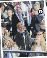  ??  ?? 55 His greatest moment as a manager, guiding Inverness Caley Thistle to Scottish Cup glory in 2015. Pictured here at Hampden with the trophy and his twin daughters.