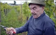  ?? CAIN BURDEAU VIA AP ?? Shown is Gennaro Santoro, a winemaker, in the Valle d’Itria in Italy’s Puglia region.