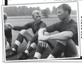  ?? REX ?? Friendly advice: Moore instructs Charlton ahead of the 1966 World Cup