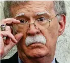  ??  ?? Arch-hawk: John Bolton