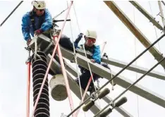  ??  ?? Tenaga Nasional Bhd’s live wire unit personnel in action. Consumers can now access real-time informatio­n on the electricit­y supply situation online.