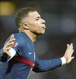  ?? FOTO: EFE ?? Mbappé acaba contrato en junio de 2022 y sigue sin renovar con el PSG