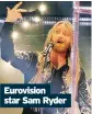  ?? ?? Eurovision star Sam Ryder