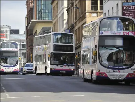  ??  ?? Friends of the Earth have urged to council to take control of the bus ‘crisis’ they say is affecting Glasgow