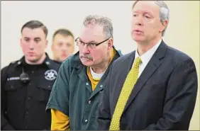  ?? Paul Buckowski / Times Union ?? Dennis Lepage, left, appears in Rensselaer County Court with his lawyer, assistant public defender Phil Landry.