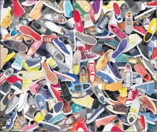  ?? 123RF STOCK PHOTO ?? Taking Strides NL hopes to collect thousands of pairs of used sneakers to donate to the Gathering Place in St. John’s.