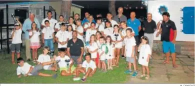  ?? M. CAMACHO ?? Los grupos de vela infantil del club puntaumbri­eño vivieron una jornada de competició­n y convivenci­a.