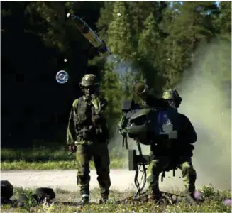  ??  ?? Saab's RBS 70NG on launch