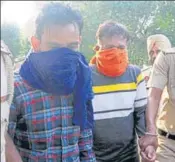  ?? HT PHOTO ?? The accused being taken to a court by police in Amritsar on Wednesday.