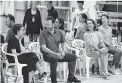  ?? ?? From left, Tatiana Ratmansky, choreograp­her Alexei Ratmansky, Miami City Ballet artistic director Lourdes Lopez and rehearsal director Joan Latham during a rehearsal for Miami City Ballet’s ‘Swan Lake.’