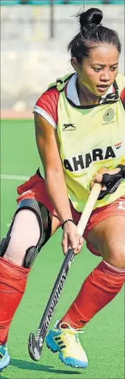  ??  ?? Sushila Chanu will lead the 16-member India women’s hockey side at the Olympics in Rio. RAVI CHOUDHARY/ HT