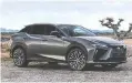  ?? ?? The Lexus RZ 450e is the brand’s first electric crossover.