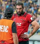  ??  ?? The late withdrawal of Crusaders captain Sam Whitelock, pictured, has resulted in Luke Romano being promoted to the second row for the Super Rugby match against the Highlander­s tonight.