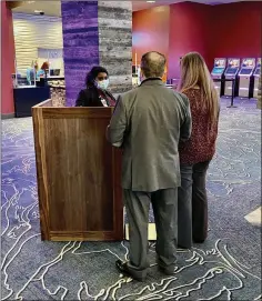  ?? (Special to The Commercial) ?? Visitors to Saracen Casino Resort will soon pass through a “touchless security screening system,” according to casino officials.