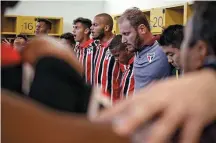  ?? THOMAS SANTOS/SÃO PAULO FC ?? Foco. Time Sub-20 do São Paulo decide hoje Copa do Brasil