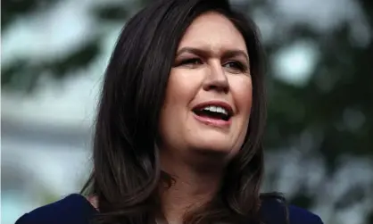  ?? Photograph: Evan Vucci/ AP ?? Former White House press secretary Sarah Sanders announced her run to be governor of Arkansas on Monday.