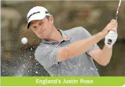  ??  ?? England’s Justin Rose