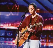  ?? Photo by Trae Patton/NBC ?? Amanda Mammana, 19, of Trumbull, performed on the NBC reality show “America’s Got Talent.”