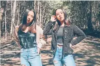  ??  ?? The Caleon twins say their dance videos generate so much attention they’ve been able to launch an apparel business.