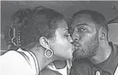  ?? AMAZON STUDIOS ?? Sibil Fox Richardson and her husband, Robert, share a kiss in a scene from the documentar­y “Time.”