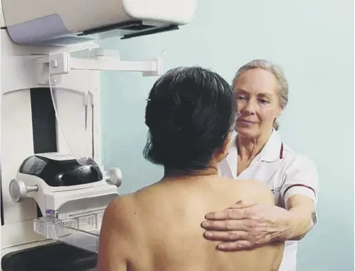  ?? ?? ↑ Breast cancer screening services were paused from March 30 to August 3 in 2020