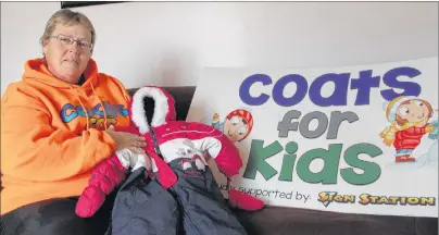  ?? ALYSHA CAMPBELL/JOURNAL PIONEER ?? Sandra Gallagher, co-ordinator of Coats for Kids in Summerside, is collecting winter clothing for children in need.