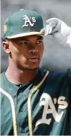  ?? Jeff Chiu / Associated Press ?? Kyler Murray will have to repay most of the $4.6 million signing bonus he received from the A’s.