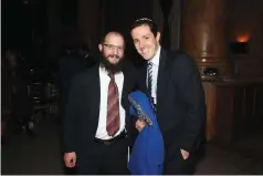  ?? (Fay Goldstein) ?? BELEV ECHAD founder Rabbi Uriel Vigler (left) and Belev Echad Gala Dinner chairman Gabriel Plotkin.