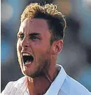  ??  ?? Stuart Broad: confident of taking the remaining wickets.