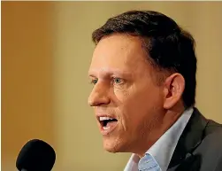  ?? PHOTO: REUTERS ?? Peter Thiel’s ‘‘exceptiona­l circumstan­ces’’ citizenshi­p provoked a backlash.