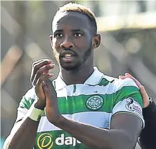  ??  ?? Celtic striker Moussa Dembele.