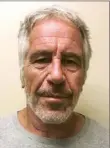  ?? New York State Sex Offender Registry via AP ?? This March 28, 2017, photo shows Jeffrey Epstein. Epstein died, apparently by suicide, on Saturday while awaiting trial on sextraffic­king charges.