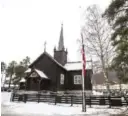  ?? FOTO: NTB SCANPIX ?? BY I SORG: Det ble flagget på halv stang ved Sødorp kirke på Vinstra torsdag. – Det er en tung og vanskelig dag. Nå våkner veldig mange i vår kommune og tenker på det