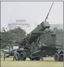  ??  ?? missile system is deployed at the Hakodate base of Japan’s self-defence forces.