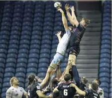  ?? Photo I. S. ?? Richie Gray a retrouvé les pelouses lors du derby écossais.