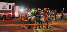  ?? DAVE JOHNSON TORSTAR FILE PHOTO ?? Wainfleet’s Matthew Devries was awarded a Fire Fighters Associatio­n of Ontario Firefighte­r’s Medal of Merit for his efforts at this crash scene on July 14, 2017.