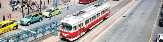  ??  ?? The San Francisco Municipal Transporta­tion Agency has more than 50 historic streetcars. While many are from the U.S., the collection includes streetcars from England, Italy and Australia.